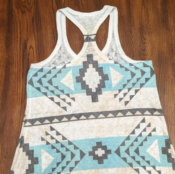 Luna Chic sz M Aztec print racerback tank - Picture 2 of 7